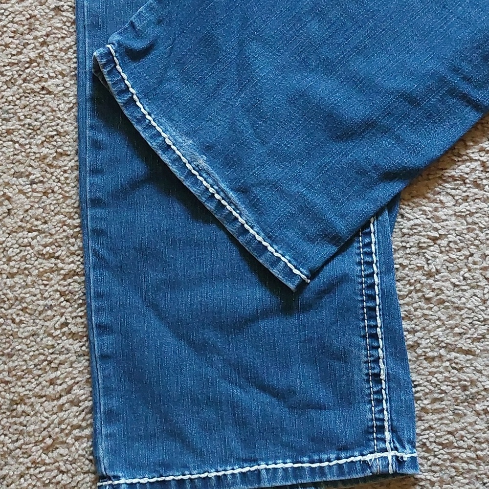 Charme Women’s Bootcut Jeans Size 18 Dark Wash Embellished Pockets - Picture 5 of 7